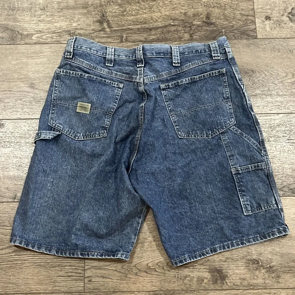 Vintage Y2K Wrangler Blue Denim Carpenter Jean Shorts Jorts - Men’s 36